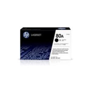 HP Original HP 80A LaserJet Toner Cartridge Black - CF280A Black,