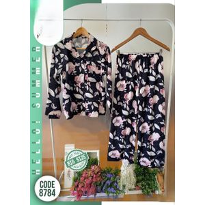 Women’s Summer Sleepwear Pajama – Free size Fit (75–95 kg)