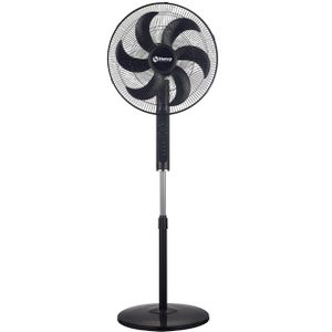 Hervy مروحة حاملة SF-001 من هيرفي مقاس 18 بوصة، 75 واط، 6 شفرات، محرك نحاسي، مؤقت، أسود