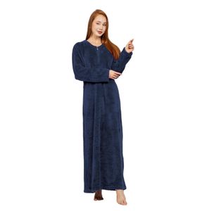 Dadoush Dadosh Women's Winter Luxury Soft Fur Abaya Long Elegant Long Dress Long Sleeve Women Cloak Winter Cloak Maxi Nightgown
