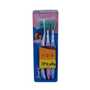 Oral B اورال ب123  2+1 كلاسيك فرشاه اسنان