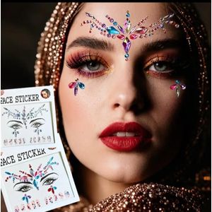 ملصقات الوجه والاظافر الوان