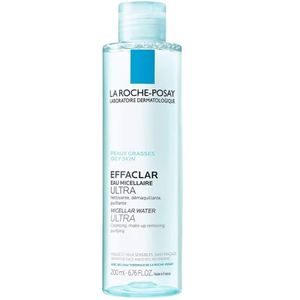 La Roche Posay إيفاكلار ألترا ماء ميسيلار منظف ومزيل للمكياج ومنقي للبشرة الدهنية 200 مل