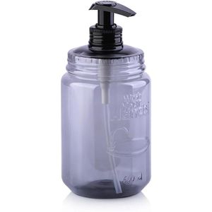 موزع صابون بمضخة، تصميم فاخر، مادة PP5 خالية من BPA، سعة 600 مل، أبعاد 8*8*18 سم، متعدد الألوان