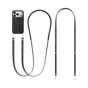 Fekra Original Magnetic Crossbody Strap for iPhone 17/Pro/Max/Air Phone Cases with Dual Lanyard Holes, Adjustable Neck Lanyard 108-208cm for Women & Men (Black)