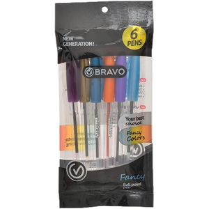 Bravo مجموعة اقلام تلوين بسن كروي عالي الجودة للمدرسة والطلاب والمكتب