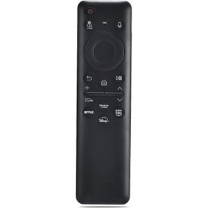 ريموت كنترول لتلفزيون Samsung Smart TV مع خاصية التحكم الصوتي – متوافق مع BN59-01432A وبطاريات AAA ومعظم شاشات Samsung Crystal UHD وQLED وThe Frame من 2018 إلى 2022