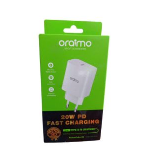 Oraimo PowerCube 20 OCW-E106S+CL55 20W Fast Charger PD - White