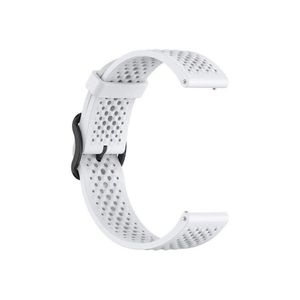 سوار سيليكون متوافق مع Xiaomi S4 Sport Watch، سوار بديل ناعم 22mm لـ Xiaomi S4 Sport Watch للرجال والنساء، أبيض