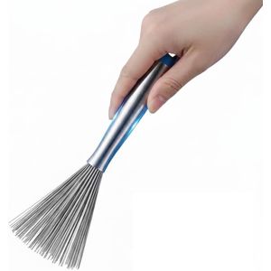 فرشاة تنظيف سلكية من الفولاذ المقاوم للصدأ 34-79 باللون الفضي