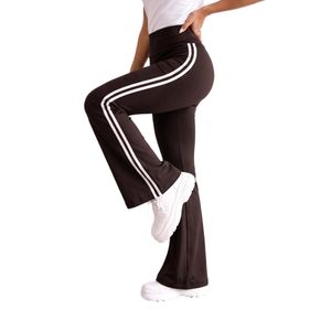 Nileton Sport Leggings Pants - Wide Leg - Side Stripe