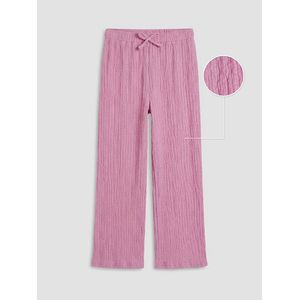 LC Waikiki Wide Leg Textured Girl's Pants