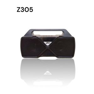 ZERO Z305 Portable Wireless Solar Powered Rechargeable Speaker with FM Radio, Big Sound, High Quality, Flashlight, Memory Card & USB Flash - Black