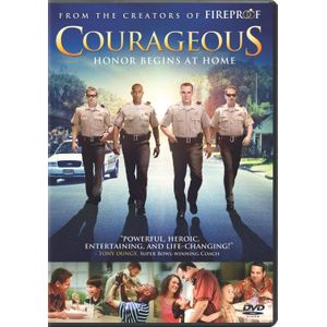 أقراص DVD لفيلم الشجعان الأمريكي Courageous، فيلم درامي عائلي ملهم يبدأ في المنزل، من كرييتورز اوف فاير بروف، فيلم درامي عائلي ملهم