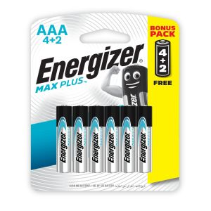 Energizer بطاريات إنرجايزر ماكس بلاس AAA، عبوة مميزة: 4+2 مجاناً