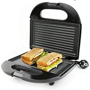 ماكينة جاماكي لصنع الساندويتشات، 1500 واط، طلاء غير لاصق، تسخين مزدوج، أسود، 23*22*8.5 سم