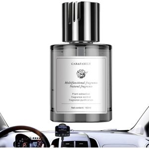 معطر جو ومعطر سيارات برائحة الطبيعية، سعة 160 مل، مستخلص نباتي لازالة الروائح الكريهة وتطهير الهواء، تصميم زجاجي أنيق للمنزل والمكتب والسيارة