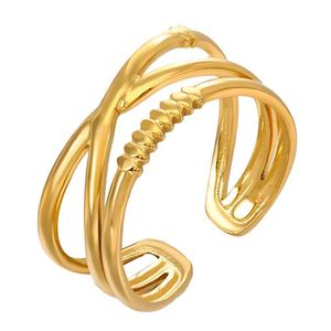 Ring S a n n a Stainless Steel 18K gold Plating -Ajustable