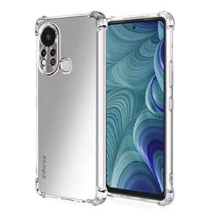 جراب خلفي من السيليكون متوافق مع هاتف Infinix Hot 11s (X6812، شفاف)