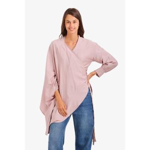 Carina Asymmetrical Wrap Blouse