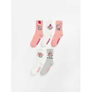 LC Waikiki My Melody Patterned Girl's Ankle Socks 5 Pack