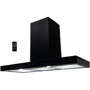 Purity chimney Hoods – 90 cm – LED Light - 1000m/h Suction Power - Touch Control - Aluminum Filter - Remote Control – 3 Speeds – Black - FLATO PRO DBL PLUS 90 cm