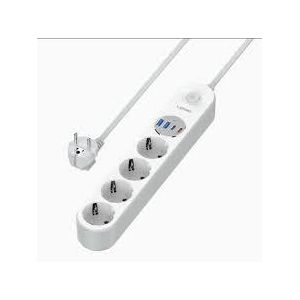 Ldnio Se1-C Power Strip Extension Socket Surge Protection with 4 USB Ports