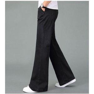 Fashion Retro Men s Flare Jeans Pants Bell Bottom Blue Black Loose Large Size Classic Best Price Online Jumia Egypt