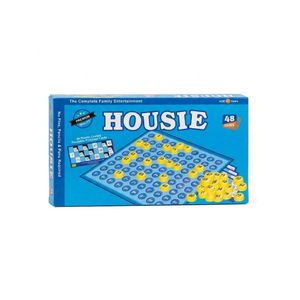 Premium Housie Family Board Game Set - Complete Indoor Entertainment with 48 Reusable Punched Cards - Classic Number Matching Strategy Game for Kids and Adults