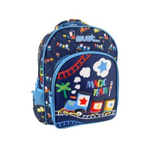 Must KINDERGARTEN BACKPACK MAGIC TRAIN 3D SOFT 2 CASES