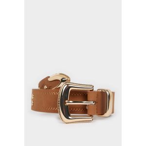 Defacto حزام جينز من الجلد الصناعي للنساء