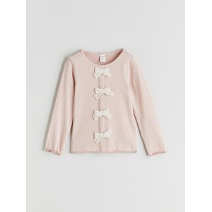 LC Waikiki Ribbon Detailed Girl's Cardigan