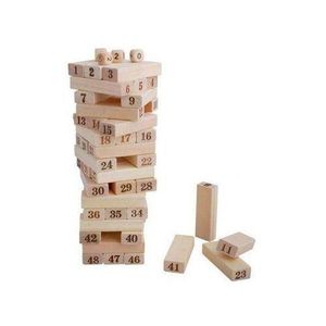 Jenga Wooden Blocks - 54 Pcs