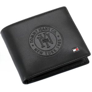 Men’s Black Genuine Leather New York Patterned Wallet