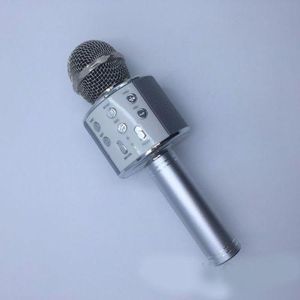 WS 858 Bluetooth Microphone For Smartphone - Silver