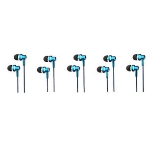 Astrum 5 * Wired Stereo Headset Earphone EB250 Metallic Paint Blue. Buy 5 Wired Headset Get Extra 5% OFF