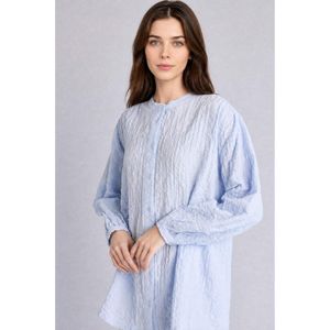 Defacto Relax Fit Wowen Fabrics Crew Neck Long Sleeve Tunic