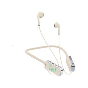 KIn KL50 Bluetooth Neckband Earphones 48H Playtime With LED Display TF Card Slot Multi Functional Button Control   Purple