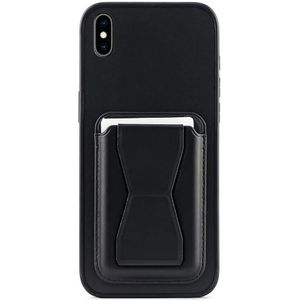 جراب محفظة بإطار من مادة TPU المقاومة للصدمات وحامل بطاقات لسهولة التخزين، متوافق مع iPhone XMAX / XSMAX