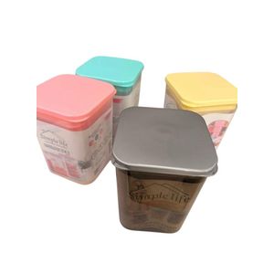 Multi-purpose refrigerator, storage, and food organization container set, random color