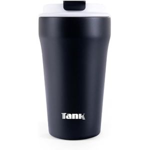 Tank Everyday 350ml Mug Sleek, Insulated Stainless Steel for Hot Drinks, Leakproof - Black