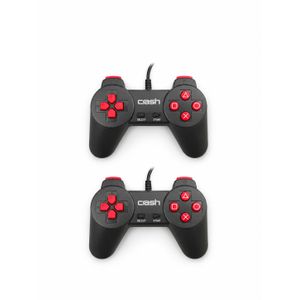 Crash X1 دراعين ألعاب سلك USB للكمبيوتر واللاب توب تصميم مريح مع أزرار سريعة الاستجابة ودعم Plug و Play متوافق مع Windows واللعب الجماعي