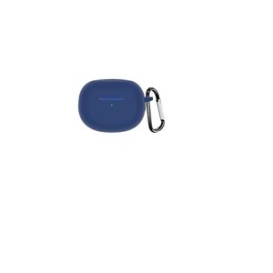 Realme Buds Air 3 Silicone Protective Portable Case Compatible with Realme Buds Air 3 Headset Body with Hooks (Black) (Blue)