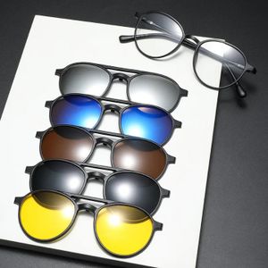 Black Frame Sunglasses with Interchangeable Lenses – Prescription Ready