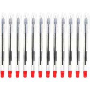 Roto Ballpoint pen - glass, 0.7 mm, set of 12 pieces - red