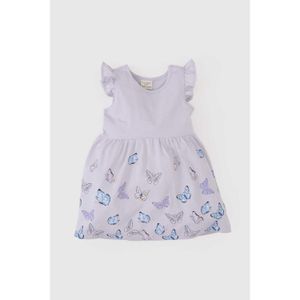 Defacto Babygirl Dress & Skirt Knitted Dress - Lilac