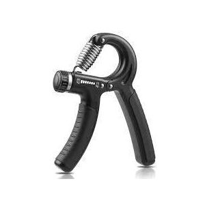 مقوي قبضة اليد، مدرب تقوية القبضة، جهاز تمرين الساعد بمقاومة قابلة للتعديل 22-132 رطل للتأهيل الرياضيين المتسلقين الموسيقيين - أسود 1 حزمة