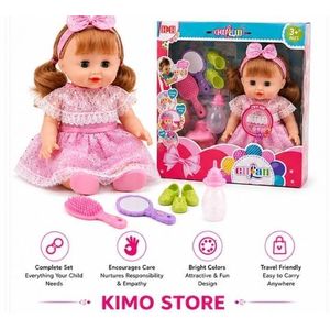 Luxury Interactive Singing Baby Doll with Complete Care Accessories Set for Kids 3+