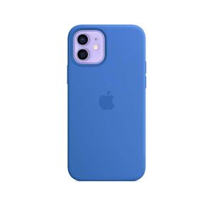 Apple iPhone 12-12 Pro Silicone Case with MagSafe Capri Blue