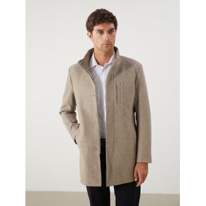 LC Waikiki Large Size Standard Fit Funnel Neck Men's Cachet Coat
